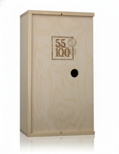 Załaduj obraz do przeglądarki galerii, Świąteczny zestaw prezentowy Winnicy 55-100 w drewnianej skrzynce